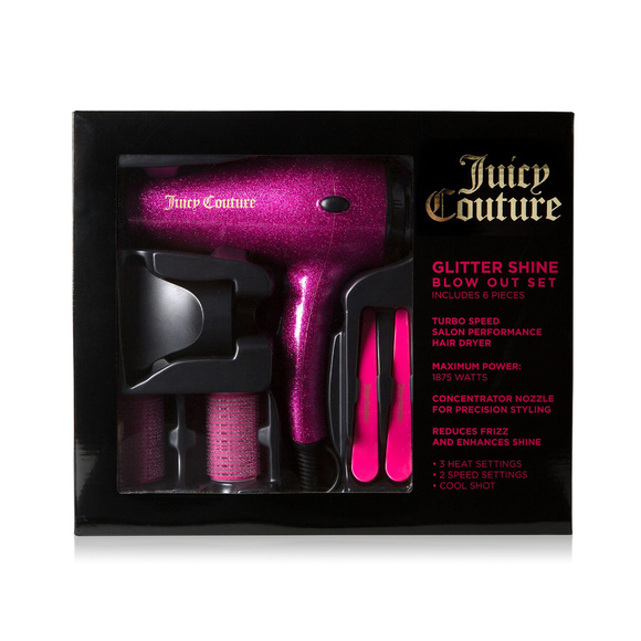 NWT✨JUICY COUTURE 6-Pc. Glitter Shine Blow Out Set - Picture 2 of 5
